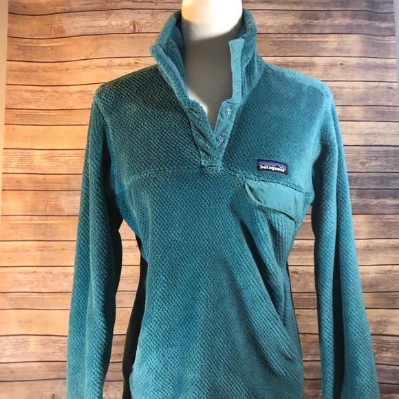 Patagonia Tops - Patagonia retool snap fleece teal medium